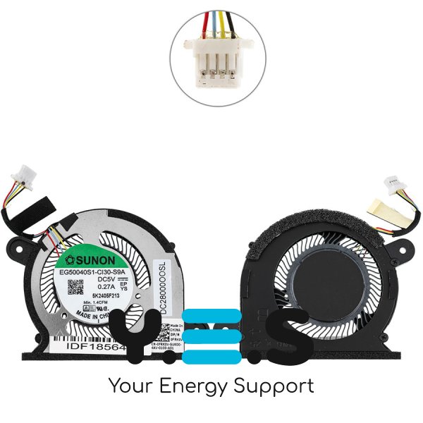 Вентилятор CPU+GPU для ноутбука Dell XPS 13 9300/9310 (Fan) Original
