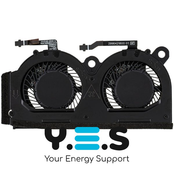 Подвійний вентилятор для ноутбука Dell Latitude 9330 (сумісний: Latitude 9330) Original