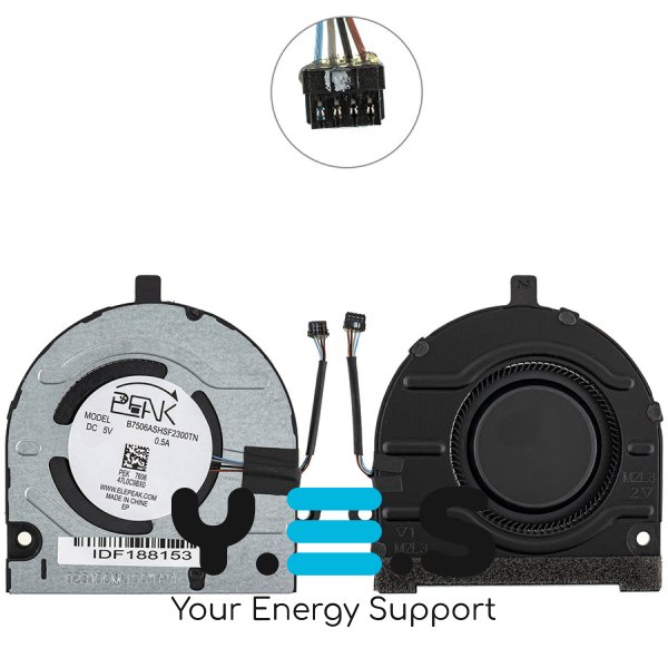 Вентилятор CPU+GPU для ноутбука Dell Inspiron 5310 / Vostro 5310 Original