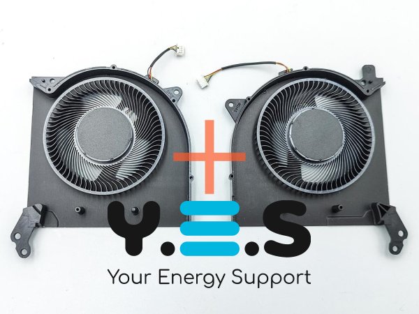 Пара кулерів CPU+GPU 5V DFS5M325063B1C для Lenovo Legion Y550-15/Rescuer Y7000/R7000/R7000P 2020-2021