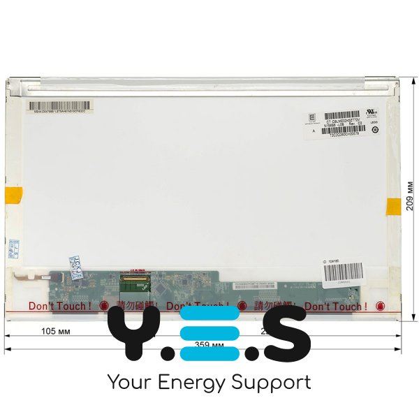 Матриця 15.6" N156B6-L0B 1366×768 40pin LED глянцева, конектор зліва внизу (renew)