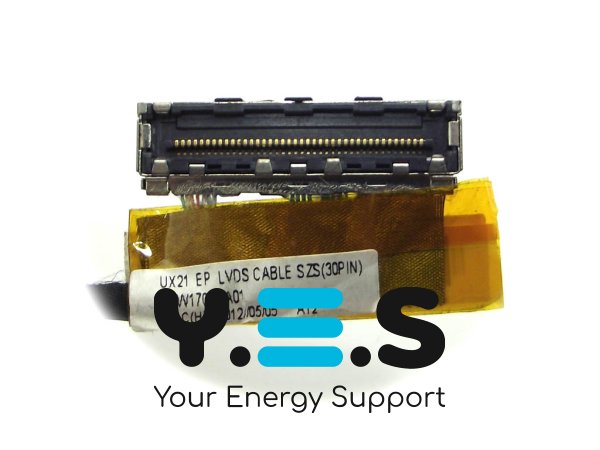 Матриця з кришкою в зборі ASUS UX21A LED Slim 11.6" (шлейф, петлі), темно-сіра