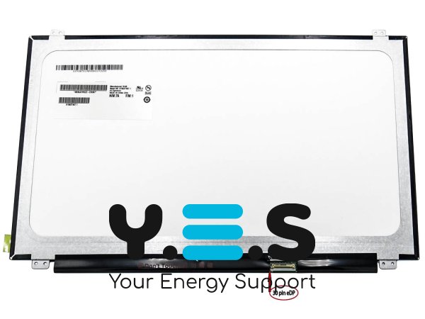 Матриця AUO B156XTN07.1 15.6" Slim eDP 1366×768 30pin вушка верх/низ матова