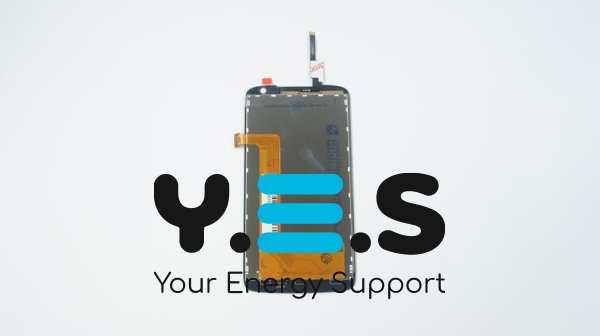 Дисплей Lenovo S820 чорний у зборі з тачскріном, без рамки