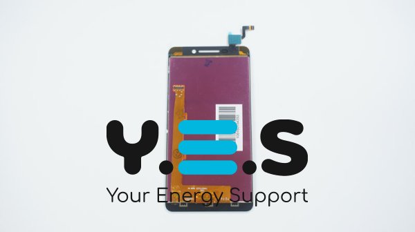 Дисплей Lenovo A5000 білий у зборі з тачскріном, без рамки