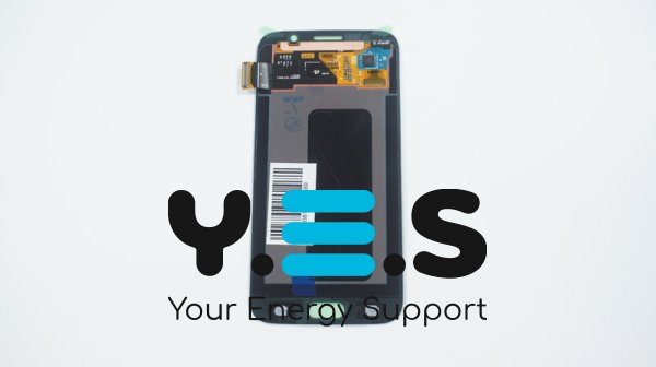 Дисплей OLED із тачскріном (без рамки) для Samsung Galaxy S6 DS SM-G920, синій