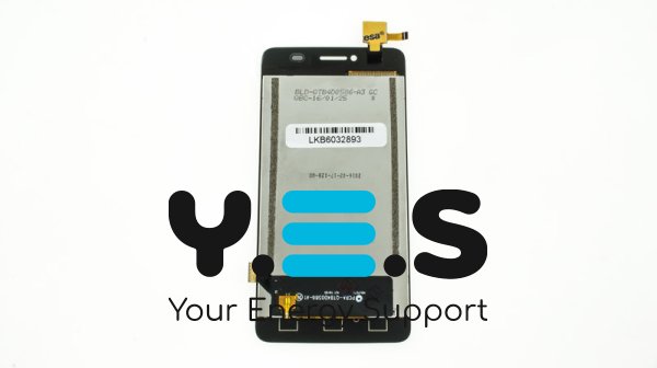 Дисплей ZTE Blade AF3 чорний з тачскріном, без рамки (Original)