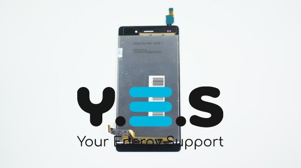 Дисплей з тачскрином Huawei P8 Lite (ALE-L21) чорний, без рамки