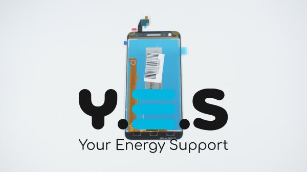 Дисплей Lenovo C2 Power білий у зборі з тачскріном, без рамки