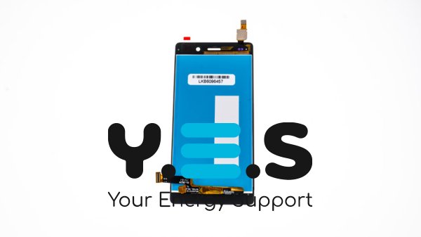Дисплей Huawei P8 Lite (ALE-L21) білий з тачскрином, без рамки (в зборі)