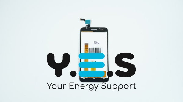 Дисплей з тачскріном для Fly FS407 Stratus 6 (2016), чорний, без рамки