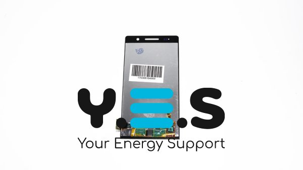 Дисплей Huawei Ascend P6-U06 білий із тачскрином у зборі, без рамки