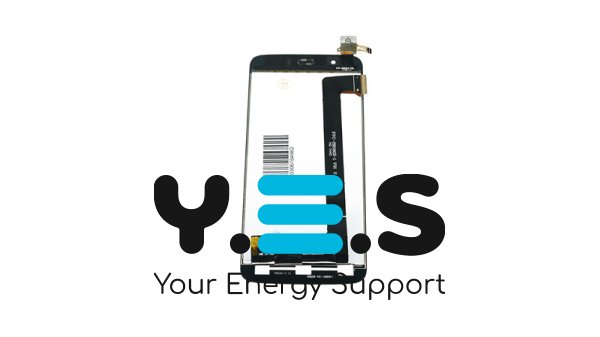 Дисплей+тачскрін Fly IQ4414 Quad чорний, у зборі без рамки