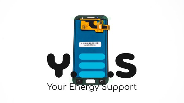 Дисплей Samsung Galaxy A3 Duos (2017) SM-A320F синій з тачскрином, без рамки, TFT