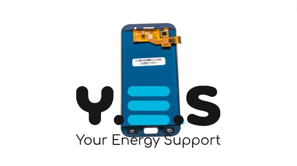 Дисплей TFT з тачскріном Samsung Galaxy A5 (2017) SM-A520F, синій, без рамки