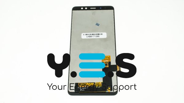 Дисплей Samsung Galaxy A8+ (2018) SM-A730H чорний з тачскріном, без рамки, TFT