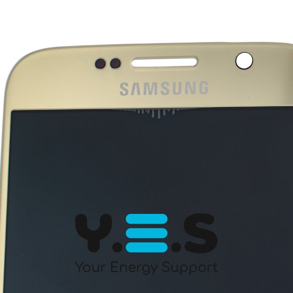 Дисплей OLED з тачскріном Samsung Galaxy S6 SS, SM-G920 Gold, без рамки