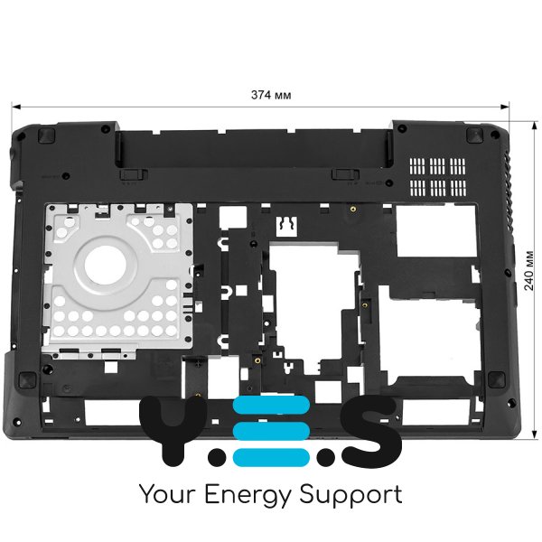 Нижня кришка ноутбука Lenovo G580/G585 чорна (90200460)