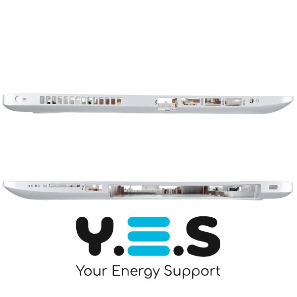 Нижня кришка ноутбука HP Pavilion 250 G6/15-BW/15-BS, срібляста, з роз’ємом під привід