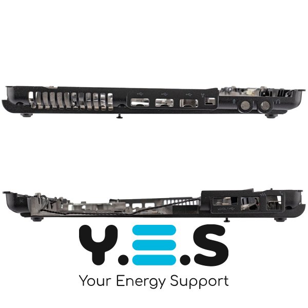 Нижня кришка ноутбука б/в для HP 8440p, Compaq 8440p, EliteBook 8440p, чорна