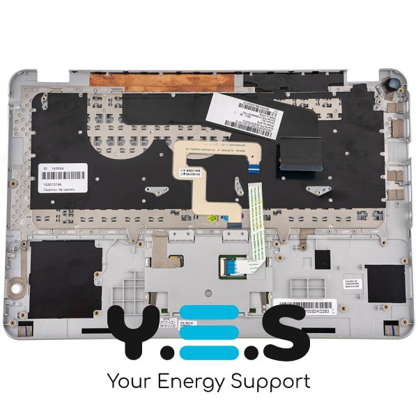 Б/в верхня кришка з клавіатурою для ноутбука HP ENVY 14-3000, срібляста