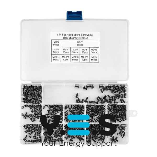 Набір гвинтів для ноутбука 12 видів по 50 шт (M2, M2.5)