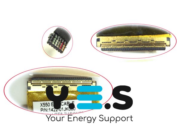 Шлейф матриці EDP 30PIN з роз’ємом камери для Asus X550, X550DP, X550ZE (1422-01JK000)