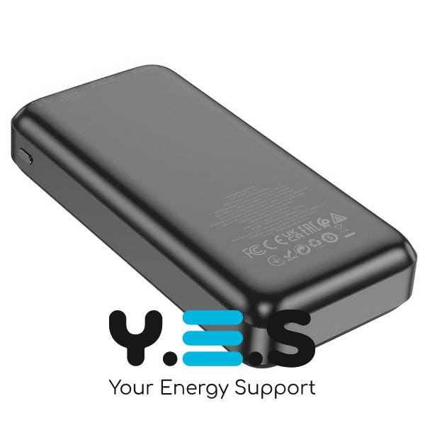Універсальний павербанк HOCO J101A Astute 20000mAh, 22.5W, чорний (6931474782496)