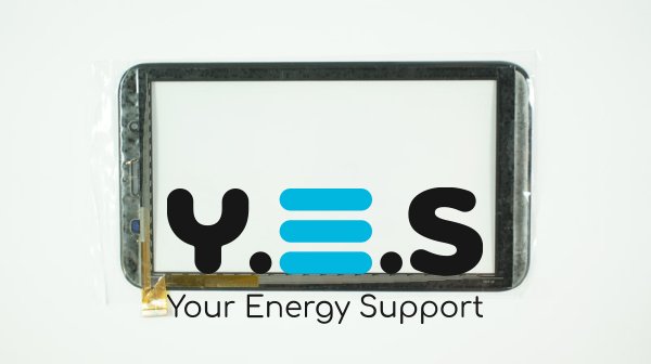 Тачскрин (сенсорне скло) Globex GU7080c/PG70086B1 7" 186×105мм, активна 150×87, 39pin, чорний