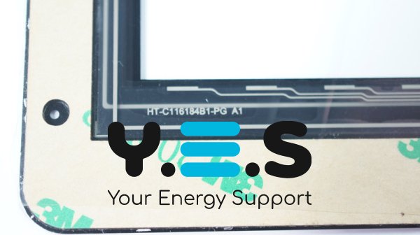 Сенсорне скло (тачскрін) HOTATOUCH C116184B1-DRFPC068T V1.0 7" 184x122 чорне, отвір камери кут