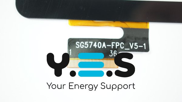 Сенсорне скло (тачскрін) SG5740A-FPC_V5-1 з вирізом 7", 186×107/155×91 мм, 36pin, чорне