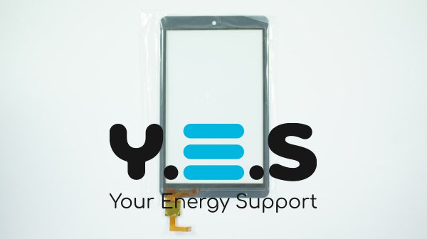 Тачскрин (сенсорне скло) 00594-CG(LOCA)-RG 7", 181×109/151×95 мм, 10 pin, білий