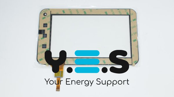 Сенсорне скло RYHC018FPC-V1 7" 193×116/153×86 мм 12 pin чорне