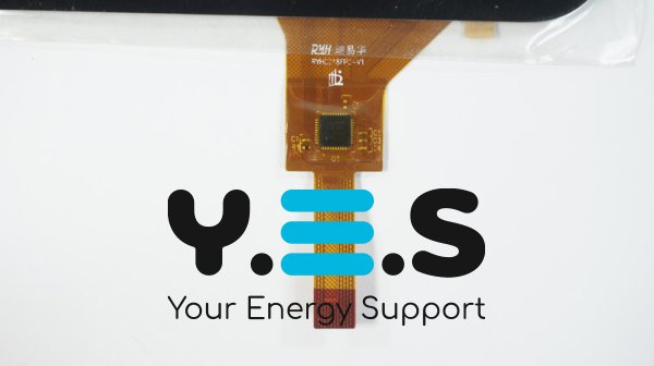 Сенсорне скло RYHC018FPC-V1 7" 193×116/153×86 мм 12 pin чорне