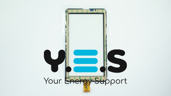 Сенсорне скло (тачскрін) YLD-CG0047-FPC-A1 7", 184×104/155×86 мм, 30pin, біле