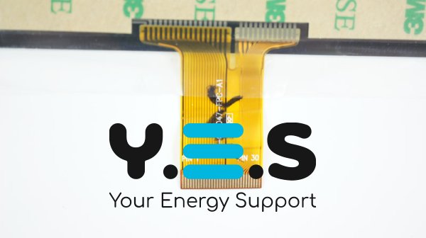 Сенсорне скло (тачскрін) YLD-CG0047-FPC-A1 7", 184×104/155×86 мм, 30pin, біле