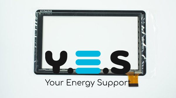 Сенсорне скло (тачскрін) GT07PG124 7" 181×107/156×87 мм 30 pin чорне