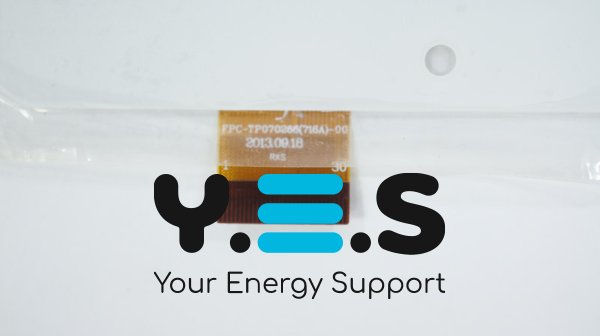 Сенсорне скло (тачскрін) FPC-TP070266(716A) 7" 191×108/154×90 мм біле