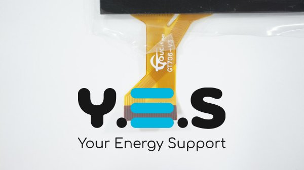 Тачскрін (сенсорне скло) GT706-V3 170×103 мм, активна 154×86 мм, чорний