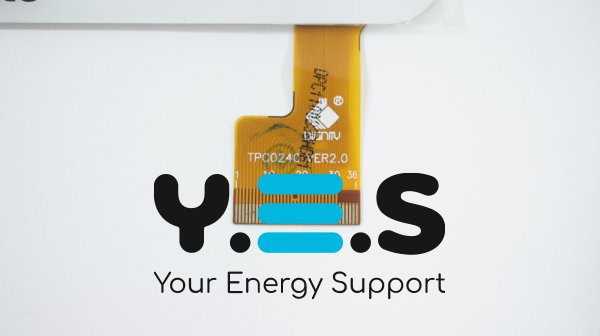 Сенсорне скло (тачскрин) TPC0240 VER2.0 7" 191×116, активна 155×87, 30 pin, біле