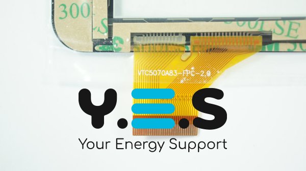 Сенсорне скло (тачскрін) VTC5070A83-FPC-2.0 7" 186×104/155×87 мм 30pin біле