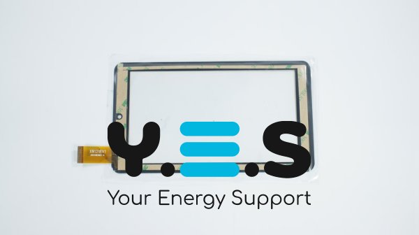 Тачскрін (сенсорне скло) XN1318V1 7" 184×104 мм, робоча 155×87 мм, чорний