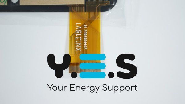 Тачскрін (сенсорне скло) XN1318V1 7" 184×104 мм, робоча 155×87 мм, чорний