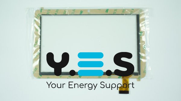 Сенсорне скло (тачскрин) YDT1220-A1 v2 без прорізу 7" 188×119/153×90 мм біле