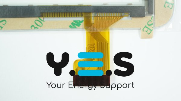 Сенсорне скло (тачскрин) YDT1220-A1 v2 без прорізу 7" 188×119/153×90 мм біле