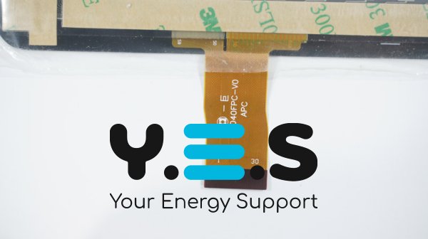 Тачскрін (сенсорне скло) YJ040FPC-V0 7" 190×118/155×86, 30 pin, чорний