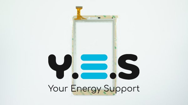 Сенсорне скло (тачскрін) YLD-CCG7052-FPC-A0 v1 7" 188×104/155×86 мм 30pin біле