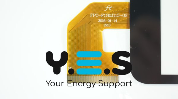 Тачскрин (сенсорне скло) FPC-FC80J115-02 7,9" 203×117/173×109 мм 50 pin чорний