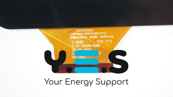 Сенсорне скло (тачскрин) C195150A7-DRFPC182T-V1.0 8" 194×149/161×122мм 52pin чорне