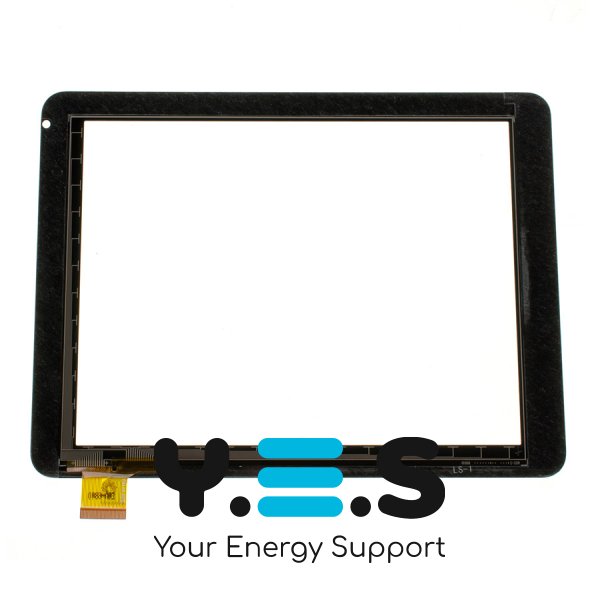 Сенсорне скло (тачскрін) FO119 KDX 195×146 мм, робоча зона 162×122 мм, чорне